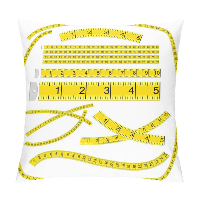 Personality  Art Brush «Measuring Tape» (see Palette Brush In File) Pillow Covers