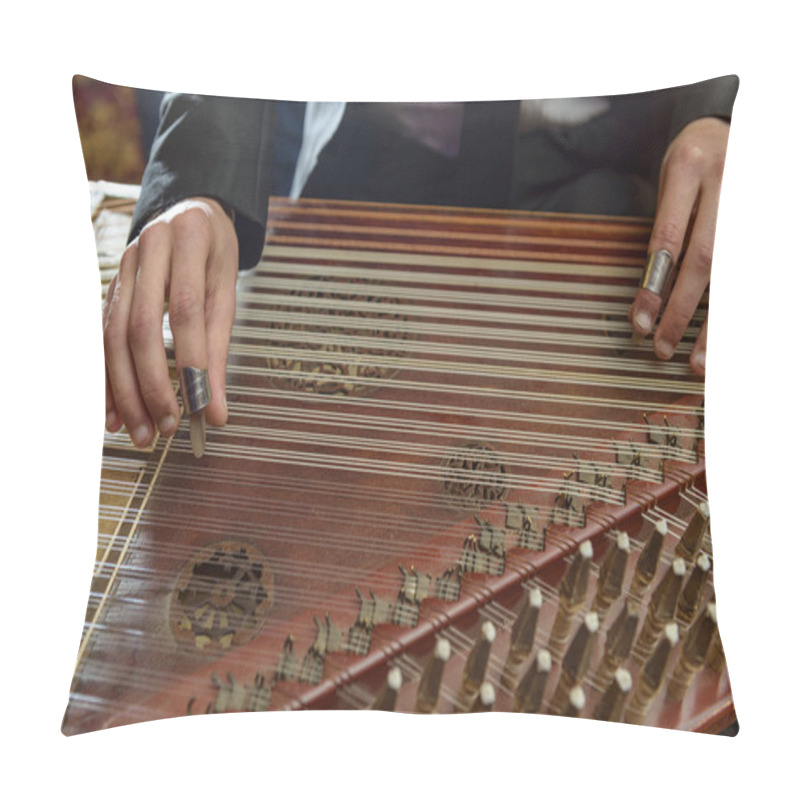 Personality  Fingers Playing Arabian Qanon Musical Instrument Pillow Covers