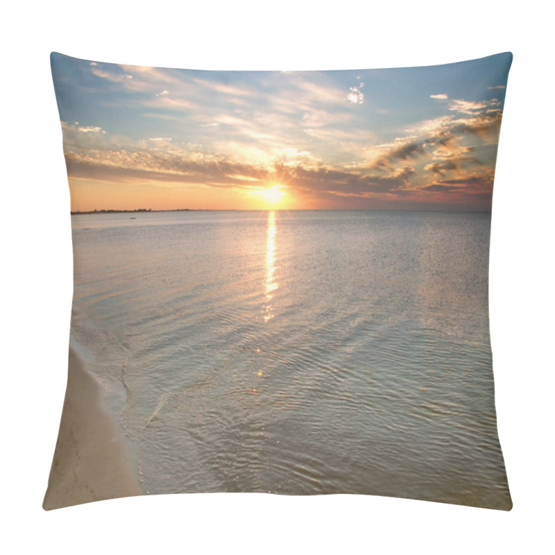 Personality  Ocean Sunset From Horn Island Of The Gulf Islands National Seashore In Mississippi Pillow Covers