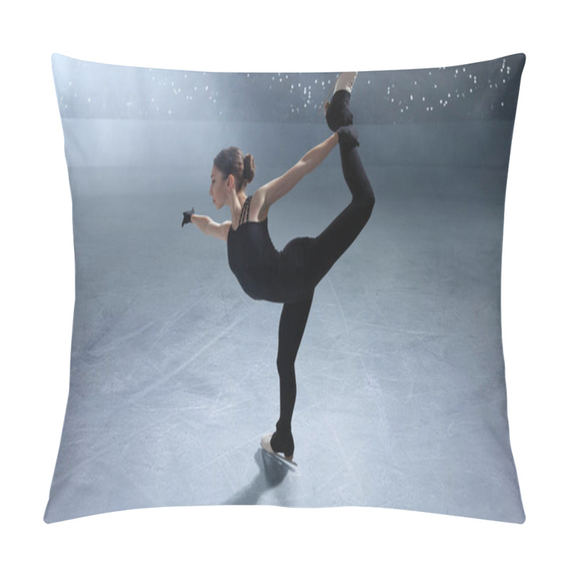 Personality  Figure Skating Girl In Ice Arena. Pillow Covers