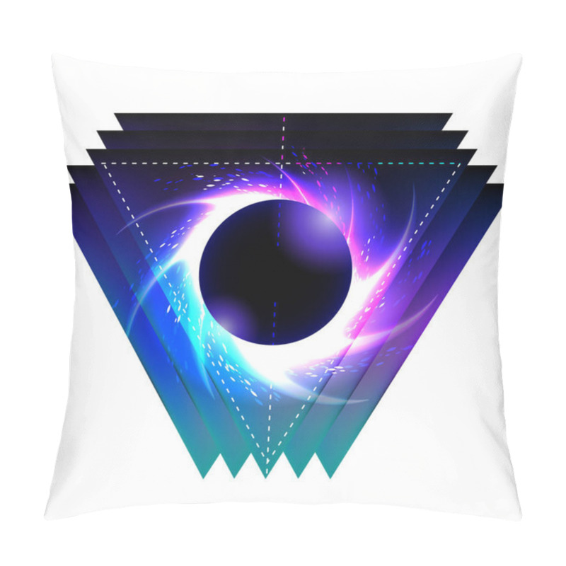 Personality  Black Hole With Starry Vortex Pillow Covers