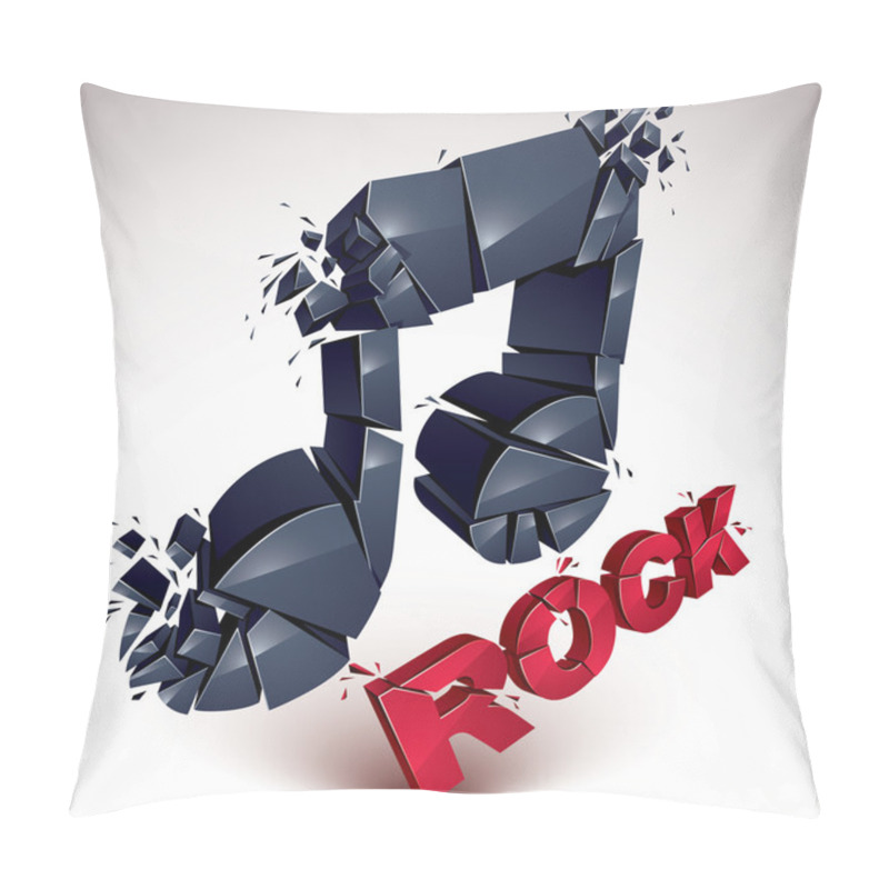 Personality  Shattered Musical Note Pillow Covers