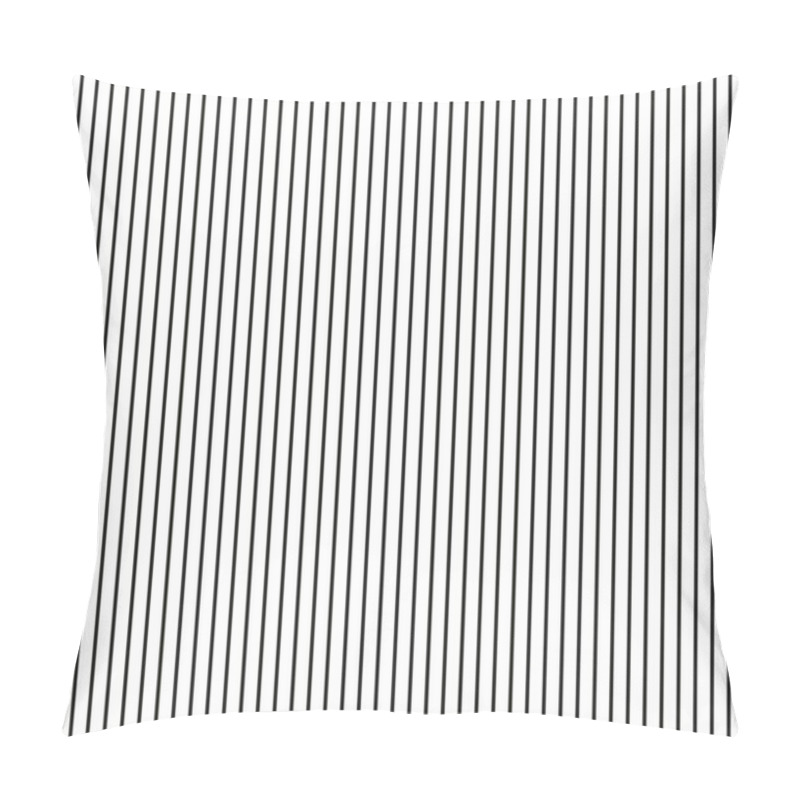 Personality  Vertical Striped Background. Black Lines Pattern. Simple Geometric Design. Vector Illustration. EPS 10. Pillow Covers