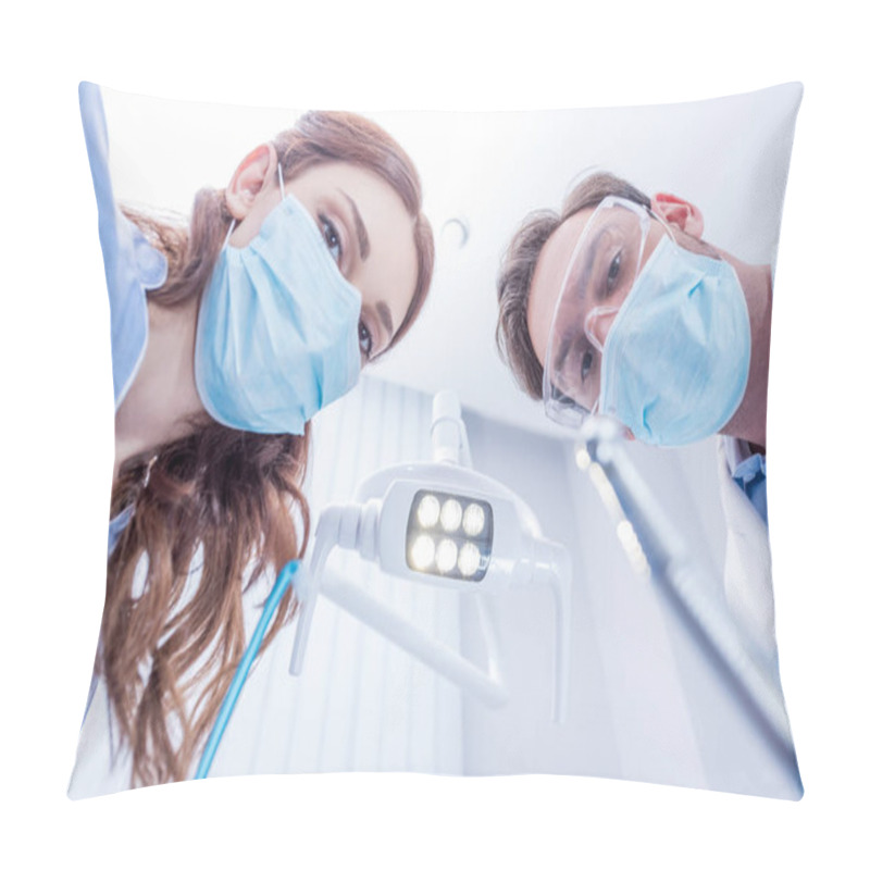 Personality  Dentists With Dental Equipment Pillow Covers