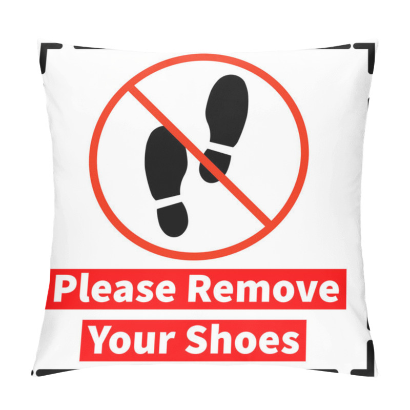 Personality  Please Remove Your Shoes Sign Doormat Printable Free Before Entering Sign Pdf Pillow Covers