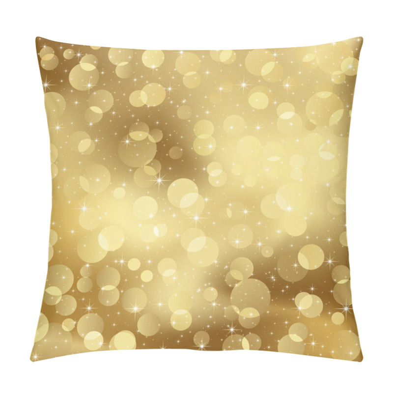 Personality  Gold Blurry Lights Pillow Covers