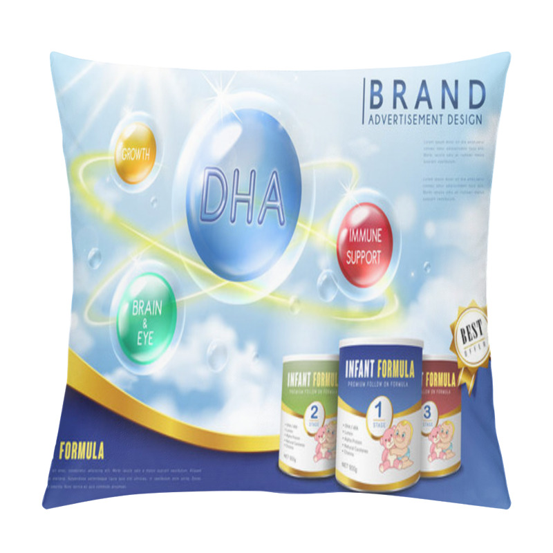 Personality  Infant Formula Advertisement Pillow Covers