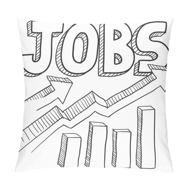 Personality  Jobs Increasing Sketch Pillow Covers