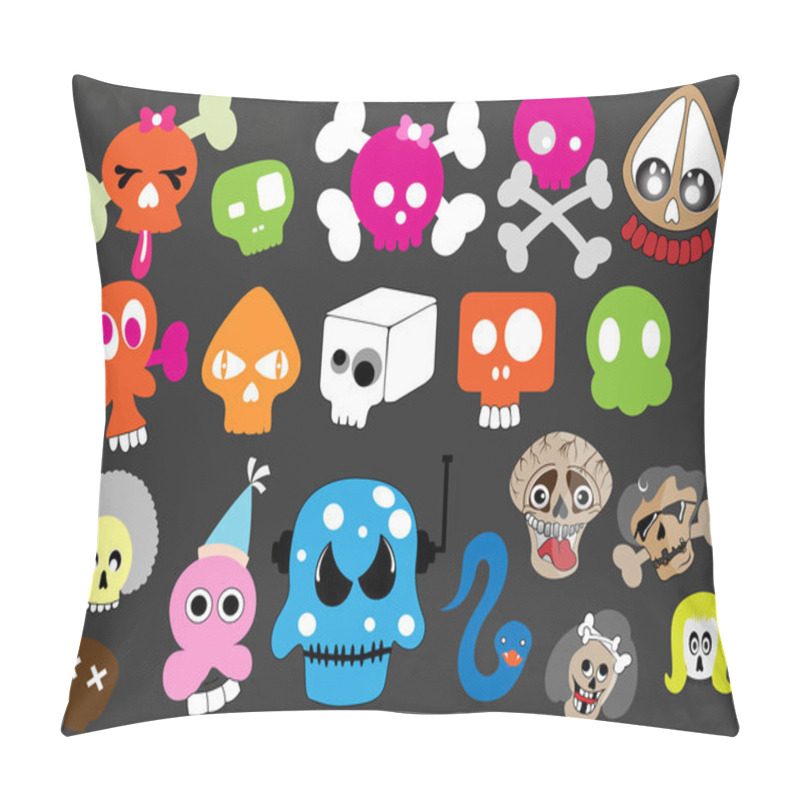 Personality  Funny Cartoon Skulls Collection Pillow Covers