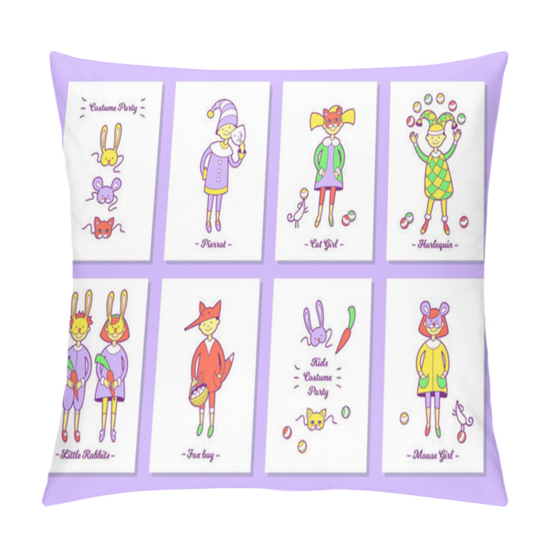 Personality  Kids Costume Party. Pillow Covers