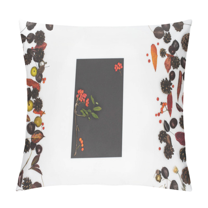 Personality  Rowan Berries And Dried Leaves Pillow Covers