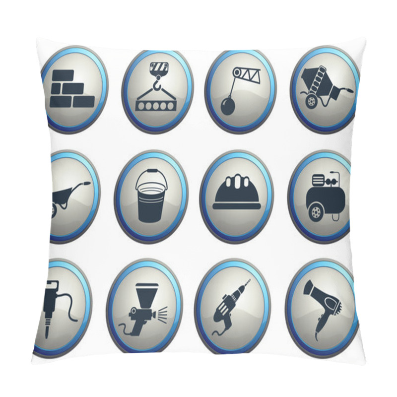 Personality  Symbols Of Building Equipment Pillow Covers