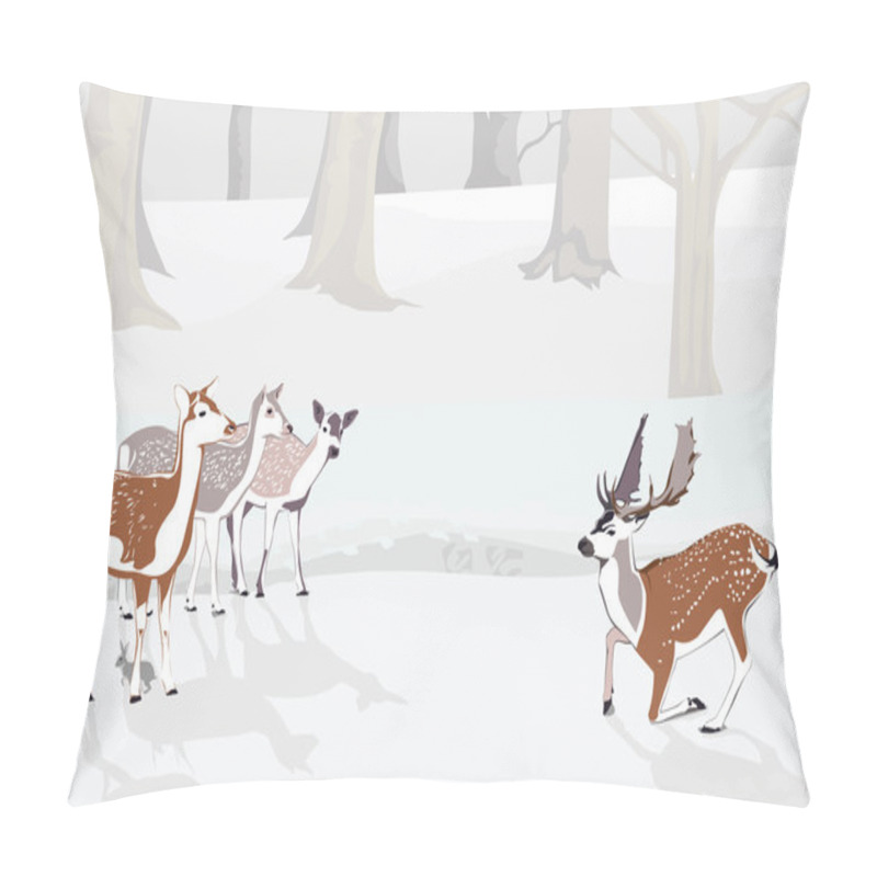 Personality  Winter Background Pillow Covers