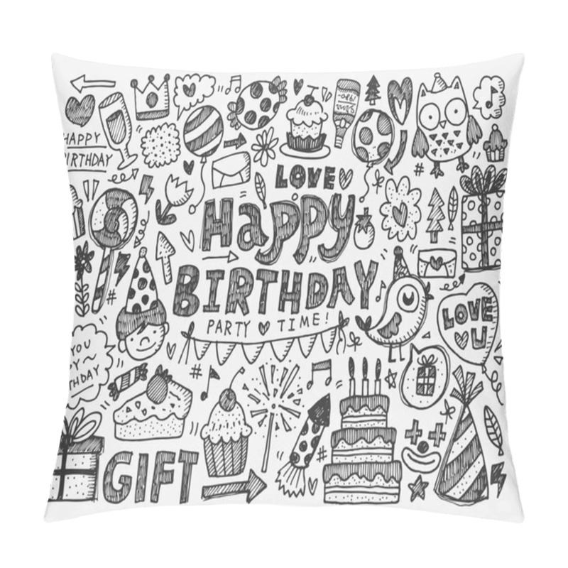 Personality  Birthday Party Background Pillow Covers