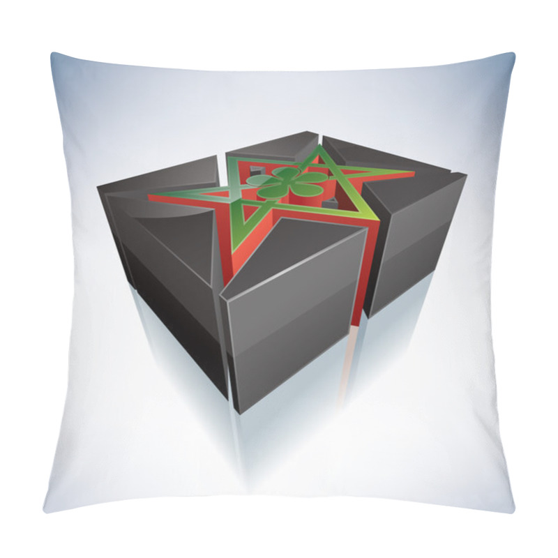 Personality  3D Religion: Thelema, Unicursal Hexagram Pillow Covers