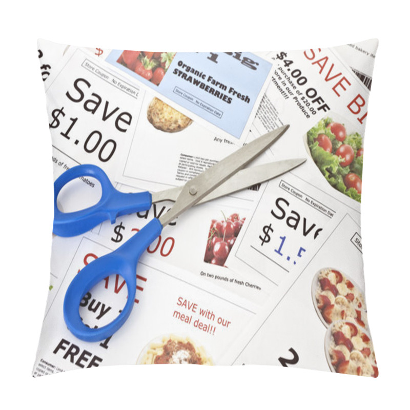 Personality  Fake Coupons With Scissors Pillow Covers