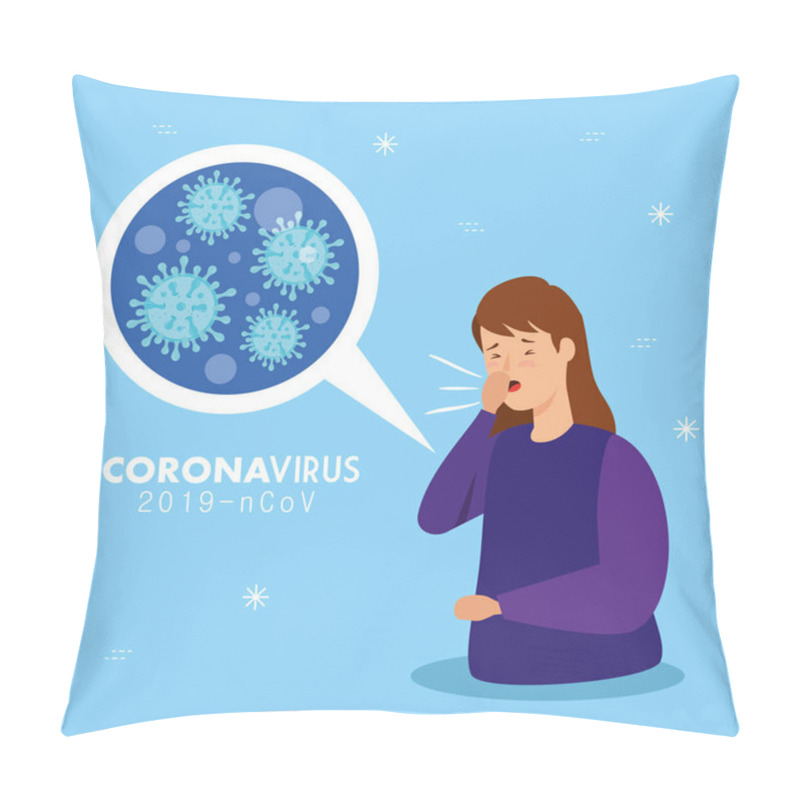 Personality  Woman Sick Of Coronavirus 2019 Ncov Pillow Covers