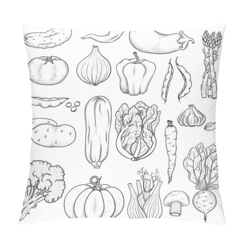 Personality  Big Set Of Vegetables Pillow Covers