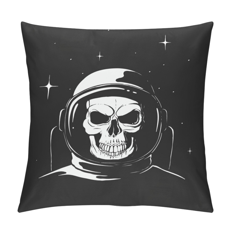 Personality  Skull Astronaut In Space Pillow Covers