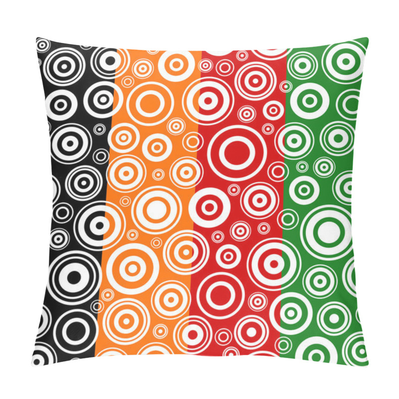 Personality  Set Of Seamless Textures With Concentric Circles. Pillow Covers