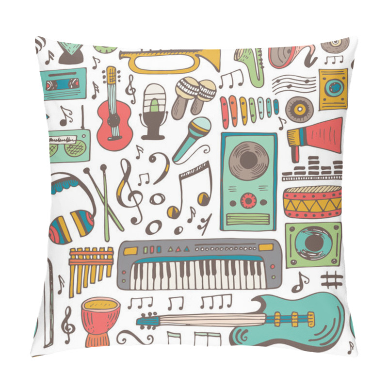 Personality  Music Doodle Collection Pillow Covers