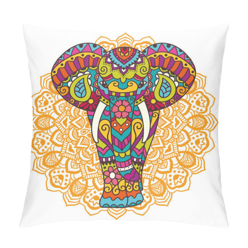 Personality  Decorative Elephant Illustration Pillow Covers