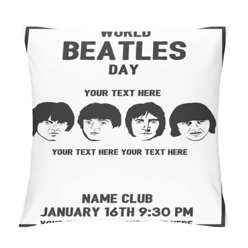 Personality  The Beatles Band Topics Pillow Covers