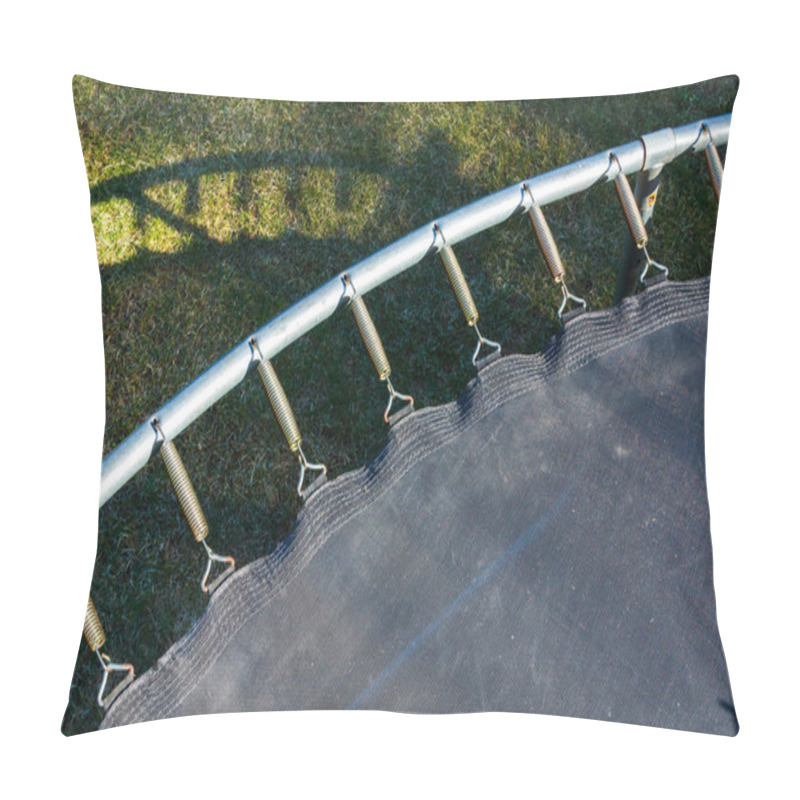 Personality  Springs Attached To The Trampoline Frame Pillow Covers