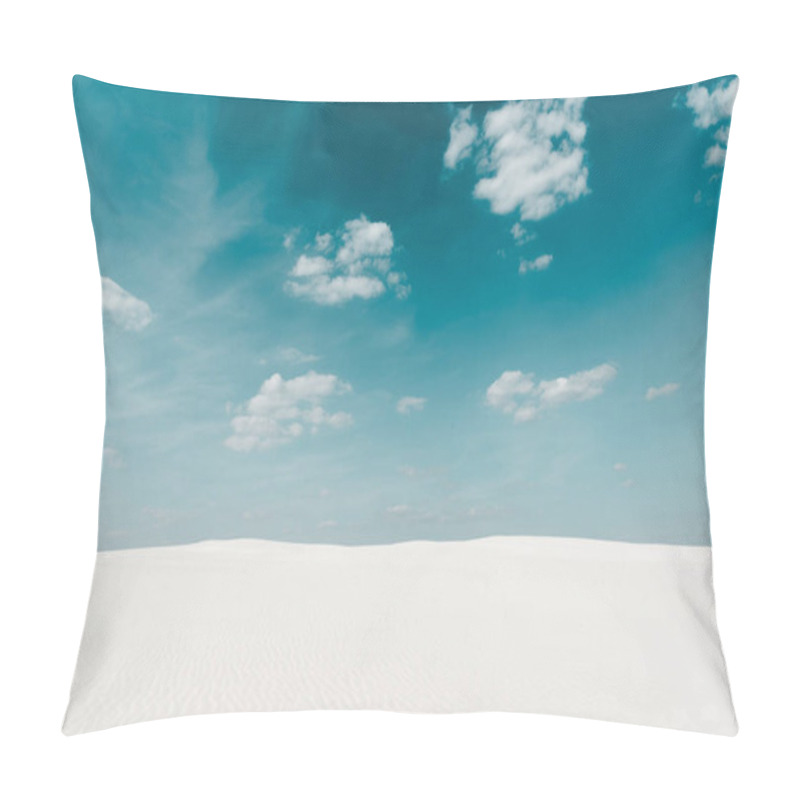 Personality  Beautiful Clean Beach With White Sand And Blue Sky With White Clouds Pillow Covers