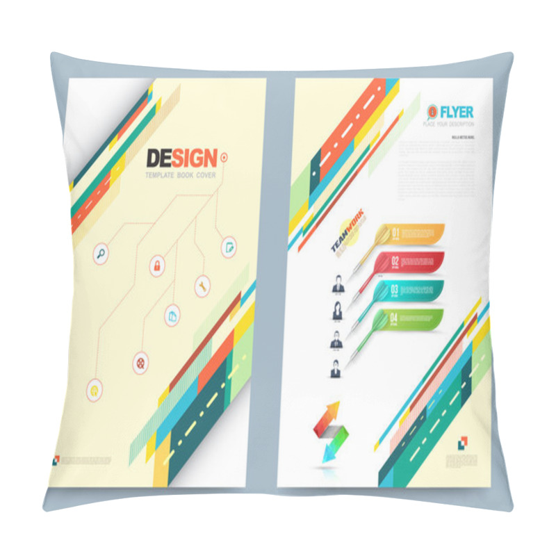 Personality  Vector Cover Design Template Pillow Covers