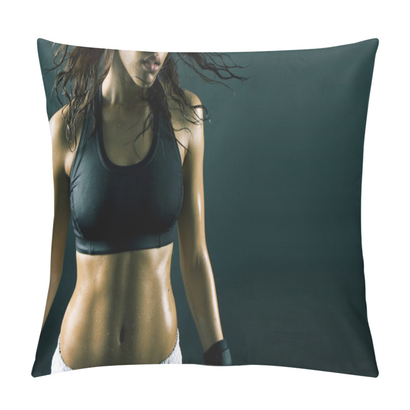 Personality  Sexy Brunette Fitness Pillow Covers