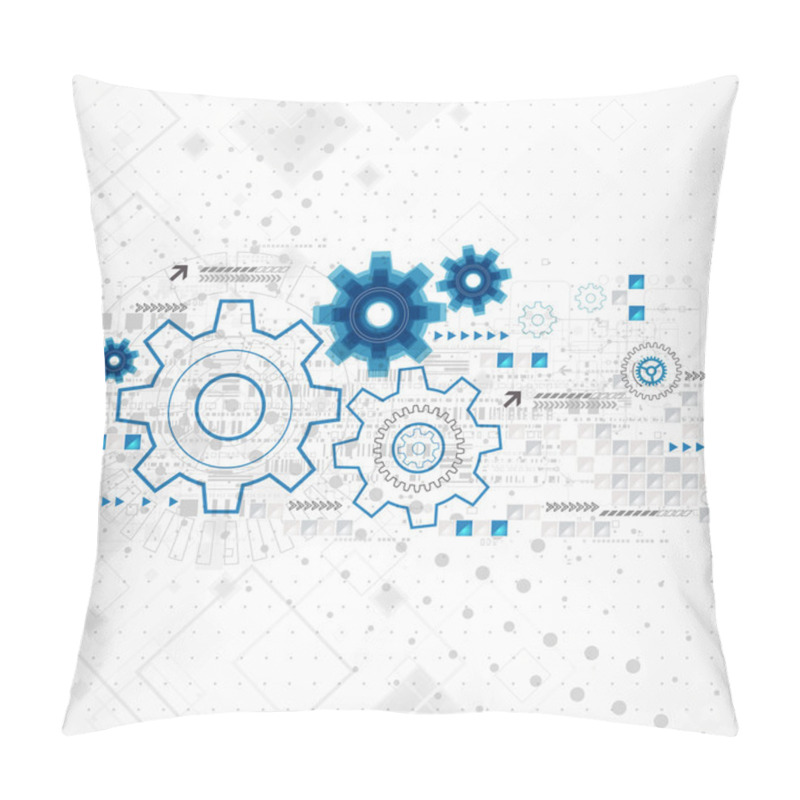 Personality  Abstract Technology Business Template Background. Pillow Covers