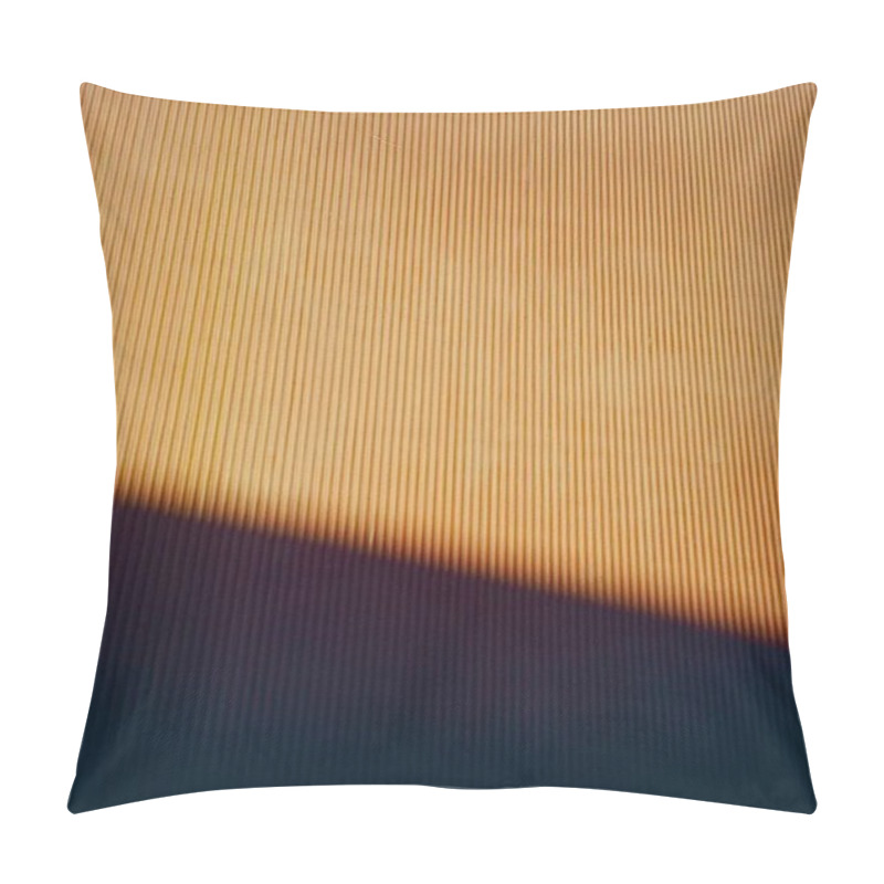 Personality  Abstract Pattern Of Vertical Lines With Warm Hues And Dramatic Shadow Play. Pillow Covers