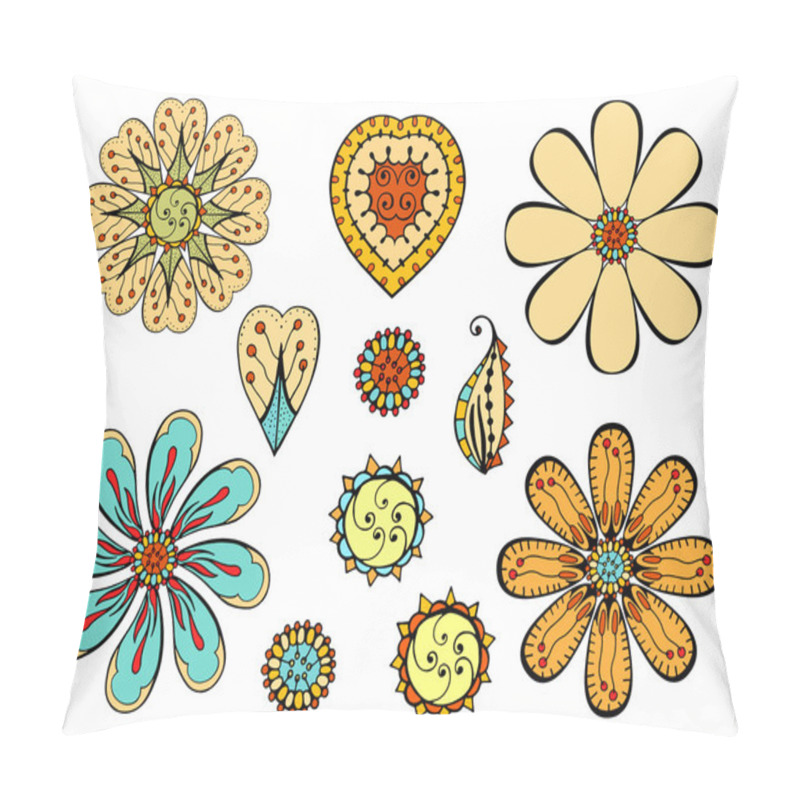 Personality  Doodle Leafs And Branches Pillow Covers