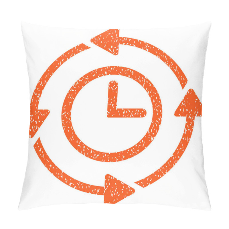 Personality  Wayback Clock Grainy Texture Icon Pillow Covers