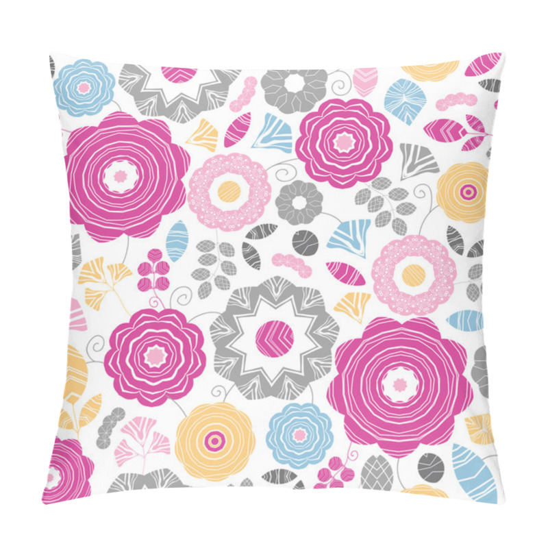 Personality  Vibrant Floral Scaterred Seamless Pattern Background Pillow Covers