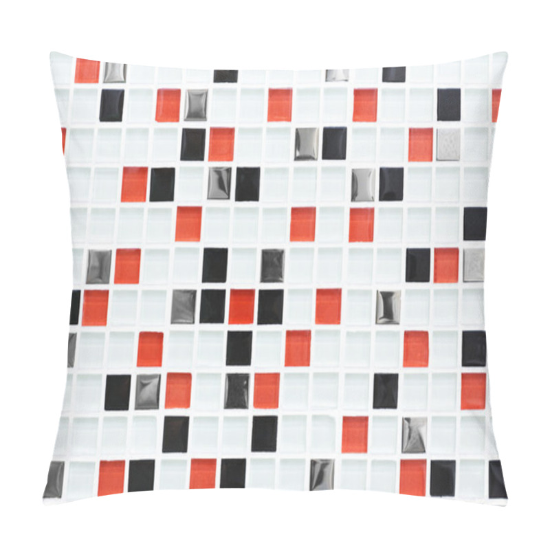 Personality  Checkered Pattern Tile Background, Red And Black Checks. Pillow Covers