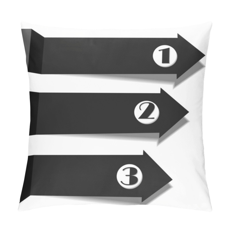 Personality  Arrow Stickers With Numbers Pillow Covers