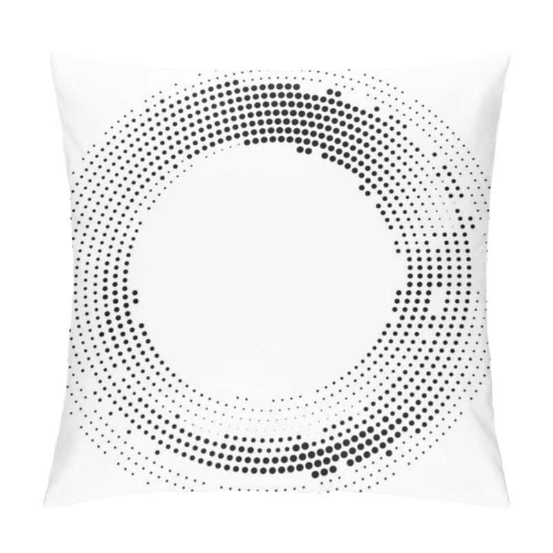 Personality  Halftone Monochrome Texture With Dots. Circle, Zen. Minimalism, Vector. Background For Posters, Websites, Business Cards, Postcards, Interior Design. Pillow Covers