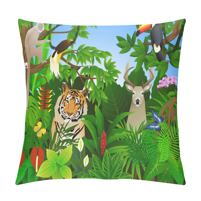 Personality  Tropical Jungle Pillow Covers