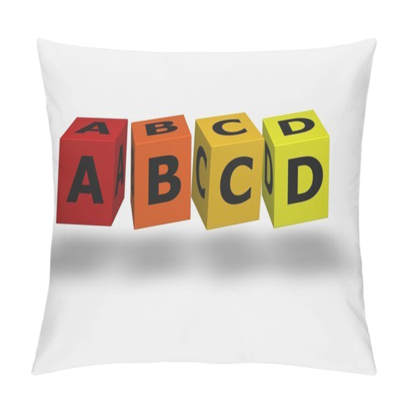 Personality  Letter Cubes A B C D Pillow Covers