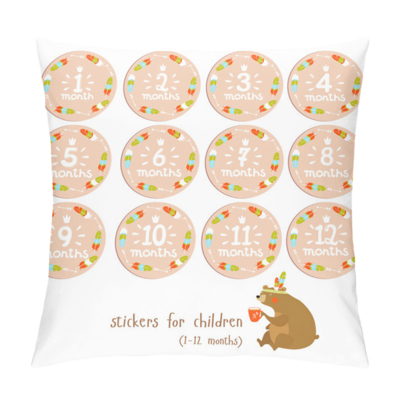 Personality  Set Of Cute Stickers For Children  Pillow Covers