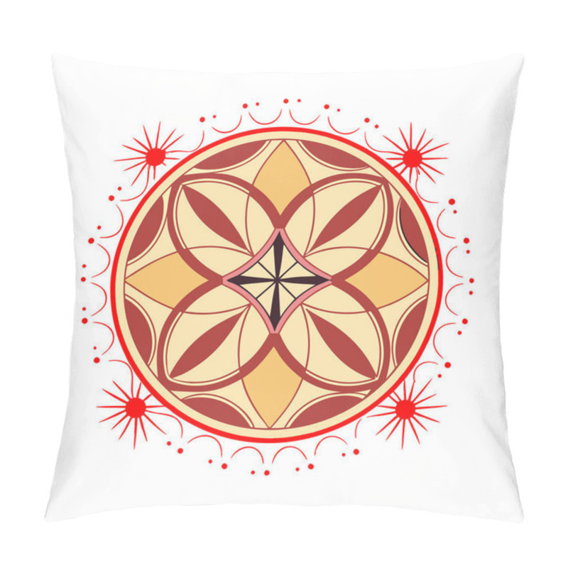 Personality  Traditional Mandala Art In Buddhism And Hinduism, Abstract Background With Ornament Pillow Covers