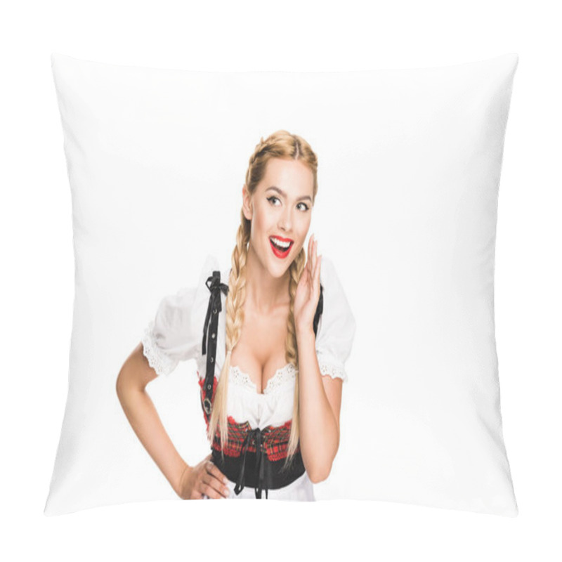 Personality  Whispering German Girl   Pillow Covers