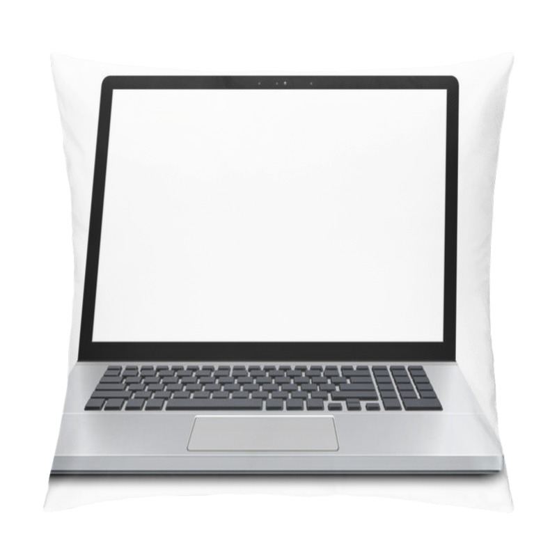 Personality  Laptop With Empty Screen Pillow Covers