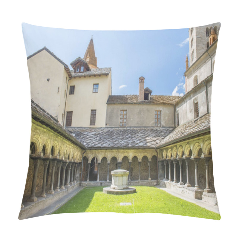 Personality  Cloister Of Collegiate Church In Aosta, Northern Italy, Dedicated To Saint Ursus Of Aosta Pillow Covers