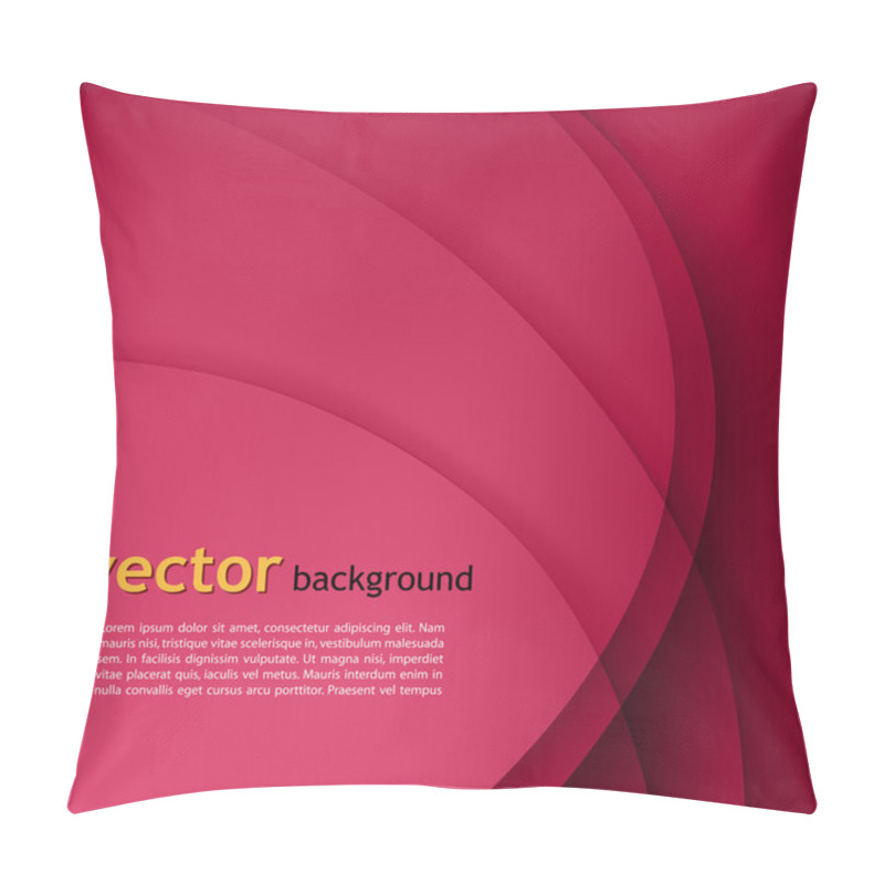 Personality  Purple Smooth Twist Lines Vector Background. Pillow Covers