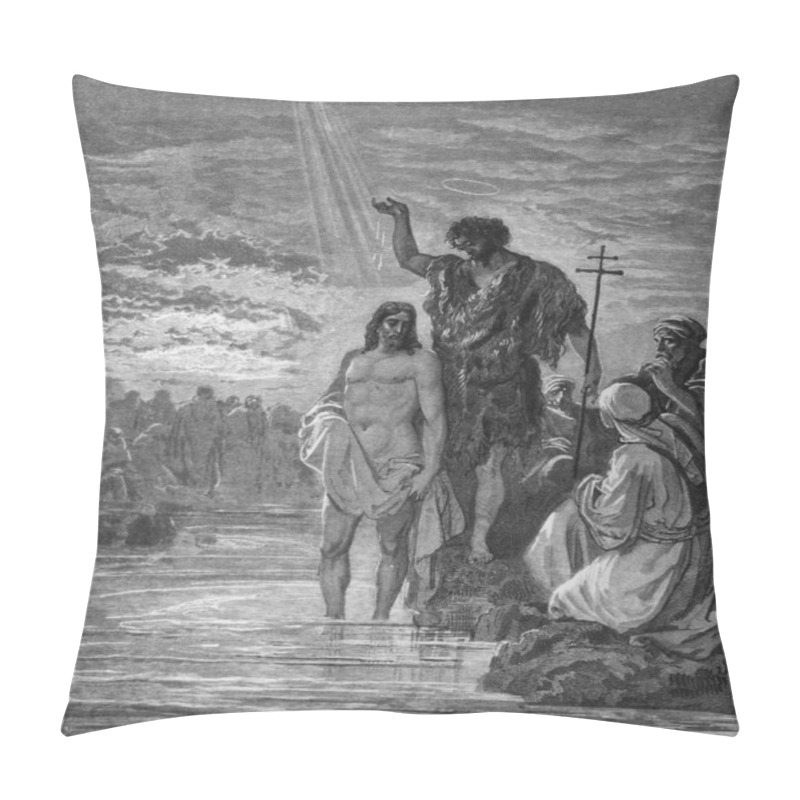 Personality  John Baptized Jesus. Pillow Covers