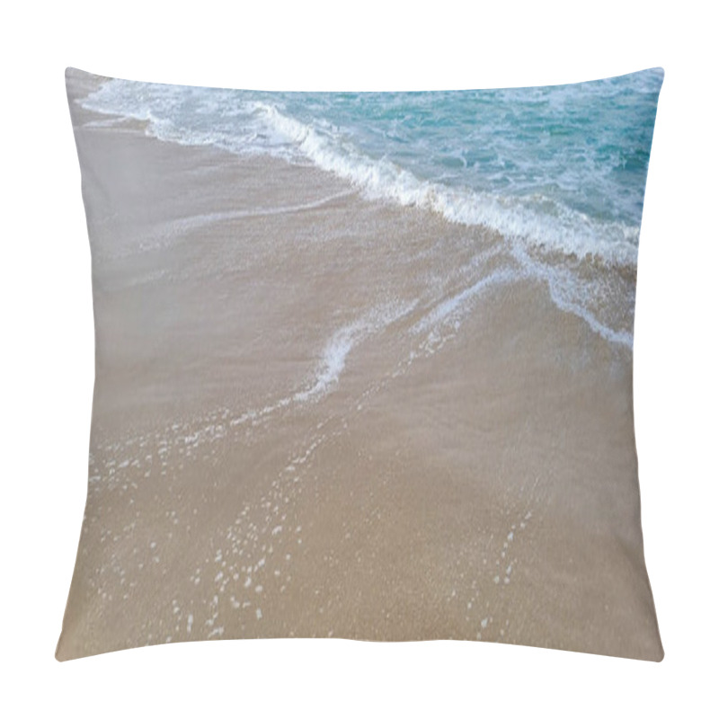 Personality  Image Of Sea Waves On The North Coast Of Brazil In Ubatuba Itamambuca Beach Pillow Covers