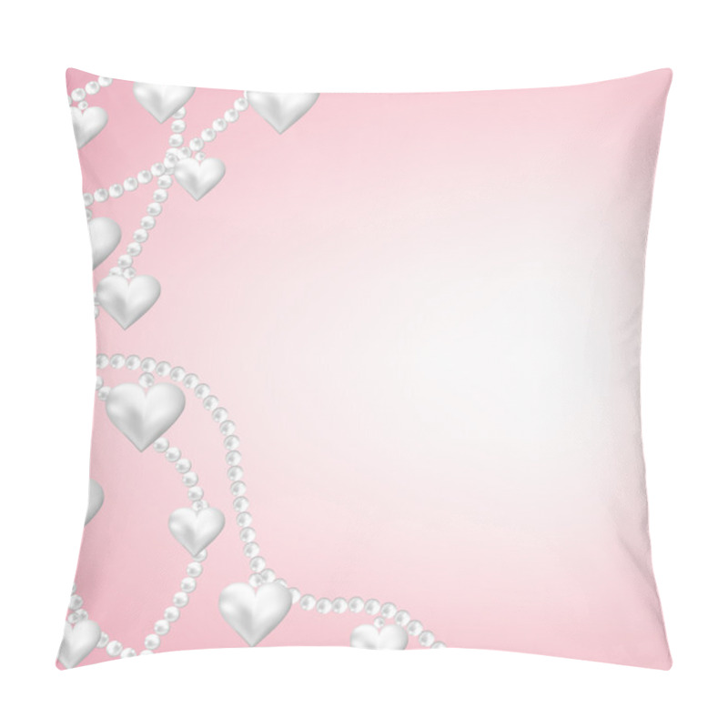 Personality  Heart Pearl Necklace Pillow Covers